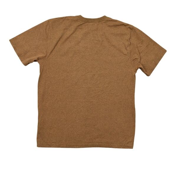 Carhartt Men's Medium Cotton T-Shirt Brown Loose Fit Short Sleeve - Picture 2 of 6
